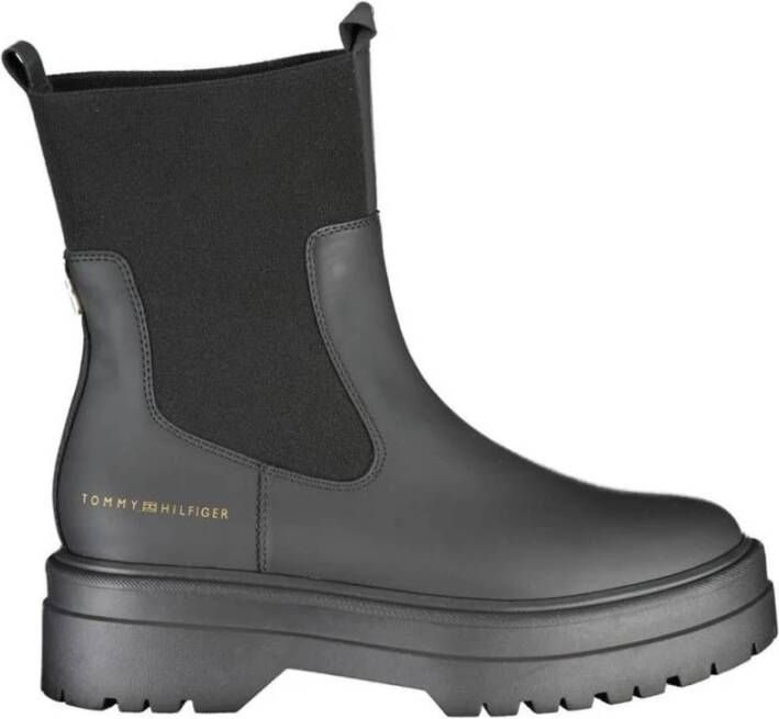 Tommy Hilfiger Boots zonder sluiting FEMININE SEASONAL UTILITY BOOT met brede stretchinzet bij de schacht - Foto 4