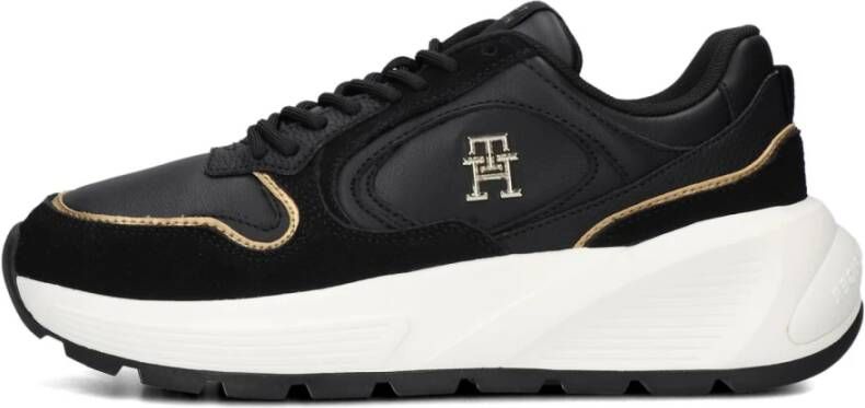 Tommy Hilfiger Zwarte Chunky Fashion Sneakers Black Dames
