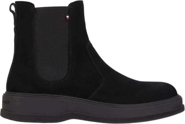 Tommy Hilfiger Chelsea-boots TH EVERYDAY CORE SUEDE CHELSEA met stretchinzet