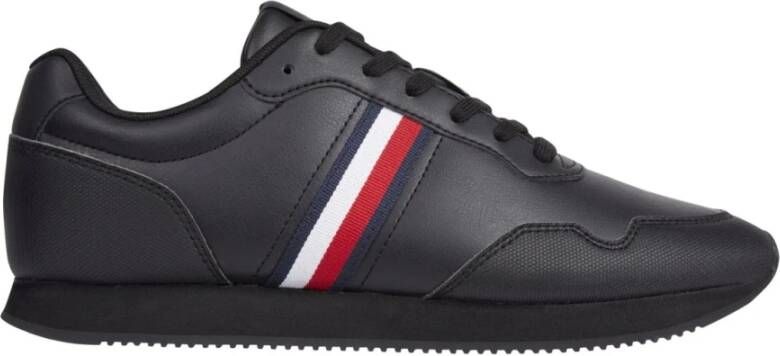 Tommy Hilfiger Zwarte Core Lo Runner Sneakers Black Heren