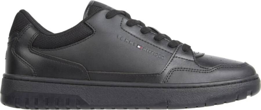 Tommy Hilfiger Sneakers TH BASKET CORE LEATHER ESS met gepolsterde schaprand vrijetijdsschoen lage schoen veterschoen - Foto 2