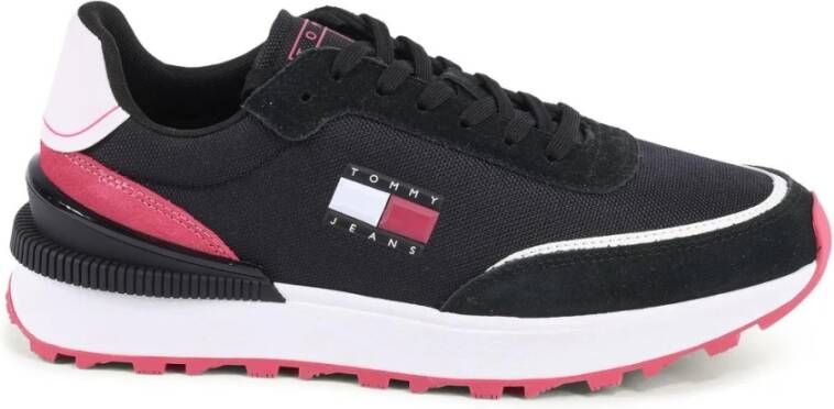 Tommy Hilfiger Zwarte Damessneakers Stijlvol Ontwerp