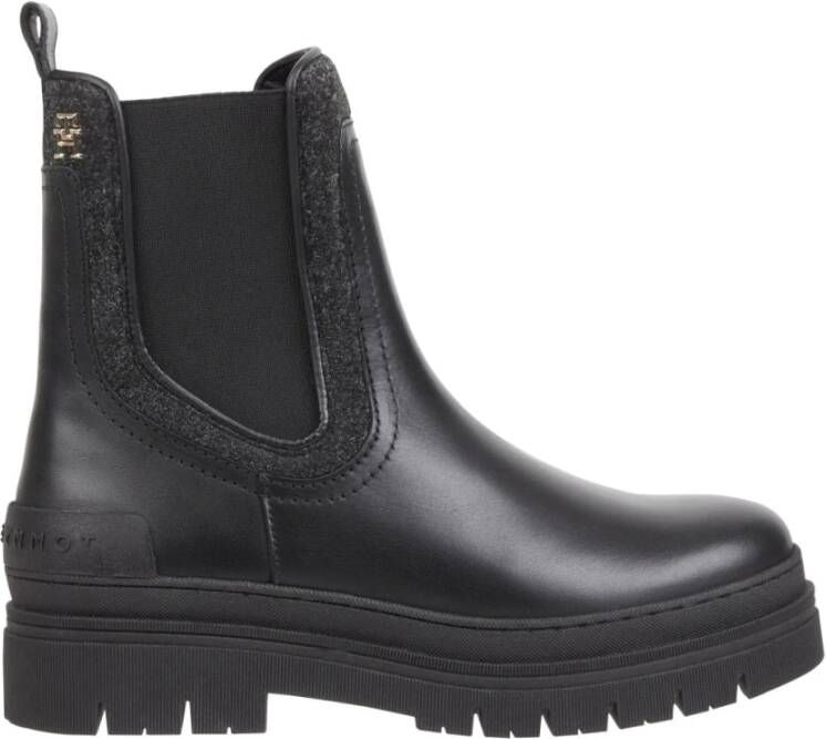 Tommy Hilfiger Boots zonder sluiting FEMININE SEASONAL UTILITY BOOT met brede stretchinzet bij de schacht - Foto 6