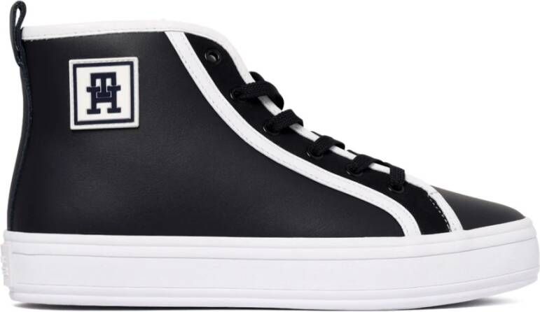 Tommy Hilfiger Zwarte hoge sneakers