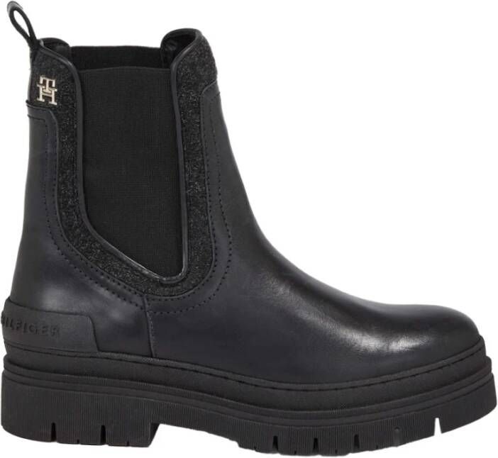 Tommy Hilfiger Boots zonder sluiting FEMININE SEASONAL UTILITY BOOT met brede stretchinzet bij de schacht - Foto 5