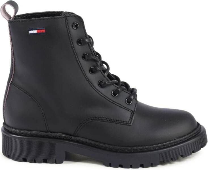 TOMMY JEANS Hoge veterschoenen LACE UP FLAT BOOT