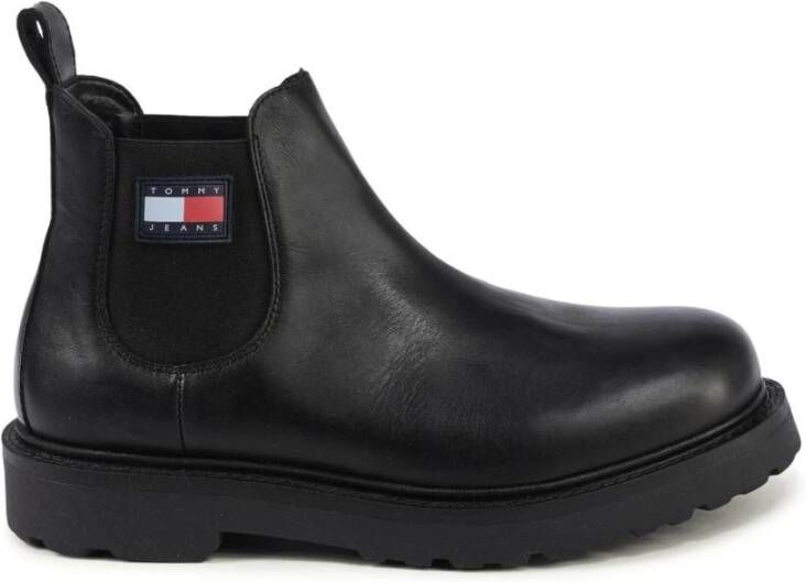 Tommy Jeans Chelsea boots met labeldetail model 'NAPA LEATHER' - Foto 3