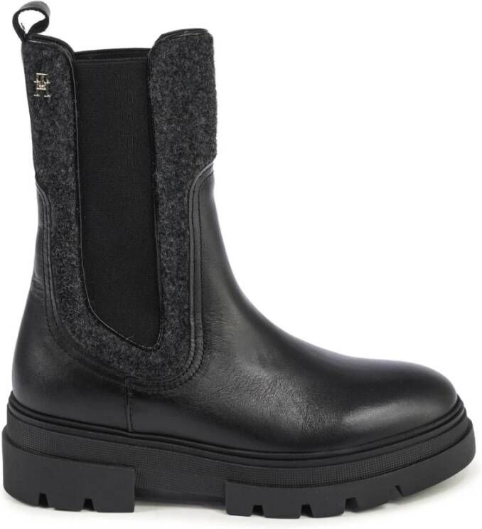 Tommy Hilfiger Feminine Chelsea Basket Core Schoenen Black Dames