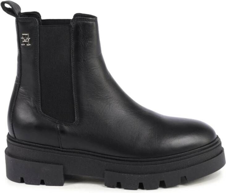 Tommy Hilfiger Chelsea-boots MONOCHROMATIC CHELSEA BOOT met functionele aantreklus