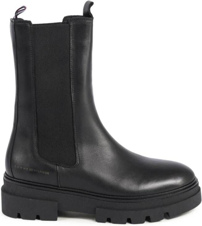 Tommy Hilfiger Chelsea-boots MONOCHROMATIC CHELSEA BOOT met stretchinzetten