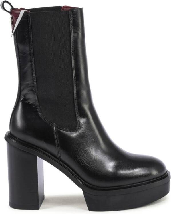 Tommy Hilfiger Elevated Plateau chelsea boot van leer