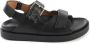 Tommy Hilfiger Hardware Sporty sandaal van leer met logo - Thumbnail 1