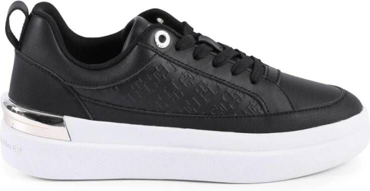 Tommy Hilfiger Lux Court Sneaker Zwart Dames Black Dames