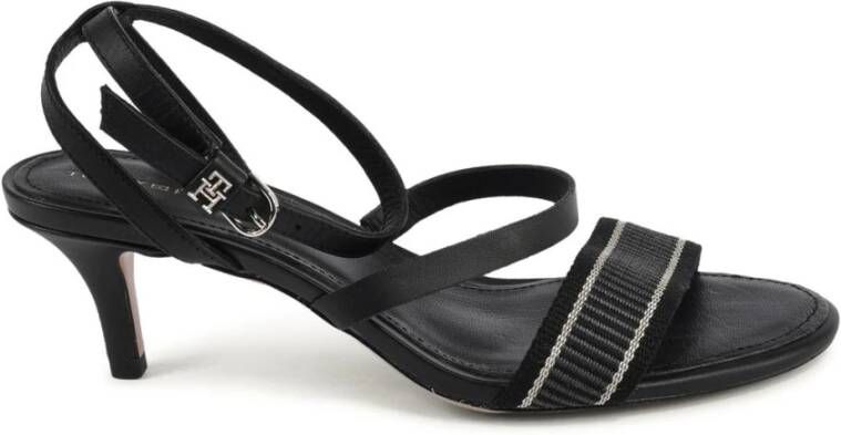 Tommy Hilfiger Sandaaltjes TH WEBBING MID HEEL SANDAL met verstelbare gesp