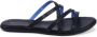 Tommy Hilfiger Zwarte Leren Sandalen met Bandjes - Thumbnail 1