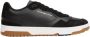 Tommy Hilfiger Zwarte leren sneakers Ronde neus - Thumbnail 1