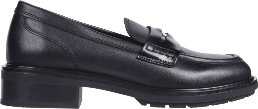 Tommy Hilfiger Loafers TH PENNY LOAFER businessmode blokhak slipper lage schoen met sierband - Foto 1