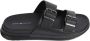 Tommy Hilfiger Slippers D DENSITY HILFIGER LTH SAND zomerschoen comfortabele schoen instapschoen met verstelbare gespen - Thumbnail 1