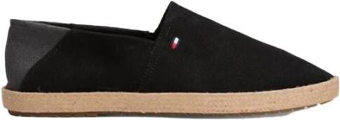 Tommy Hilfiger Instappers HILFIGER ESPADRILLE CORE TEXTILE instapschoen espadrilles zomerschoen contrastaccent op de hiel