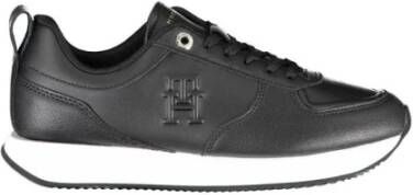 Tommy Hilfiger Zwarte Sneakers met Contrastdetails