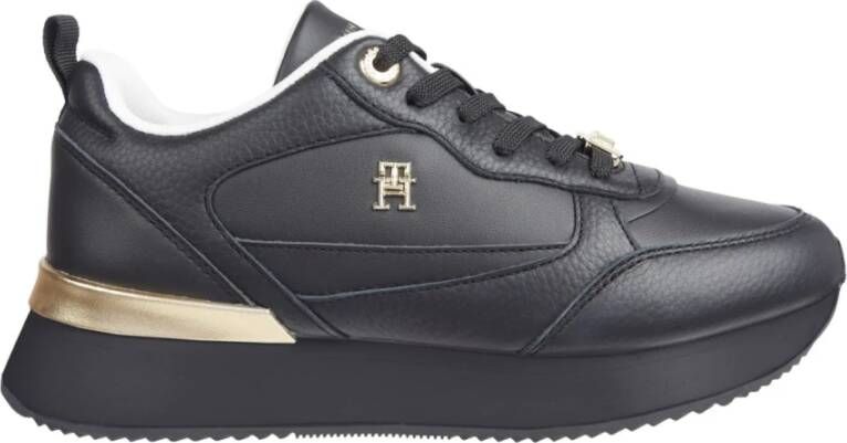 Tommy Hilfiger Zwarte Sneakers voor Vrouwen Black Dames