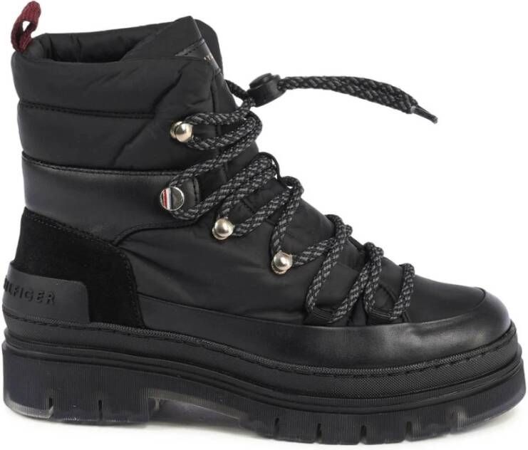 Tommy Hilfiger Outdoor laarzen met veters Black Dames