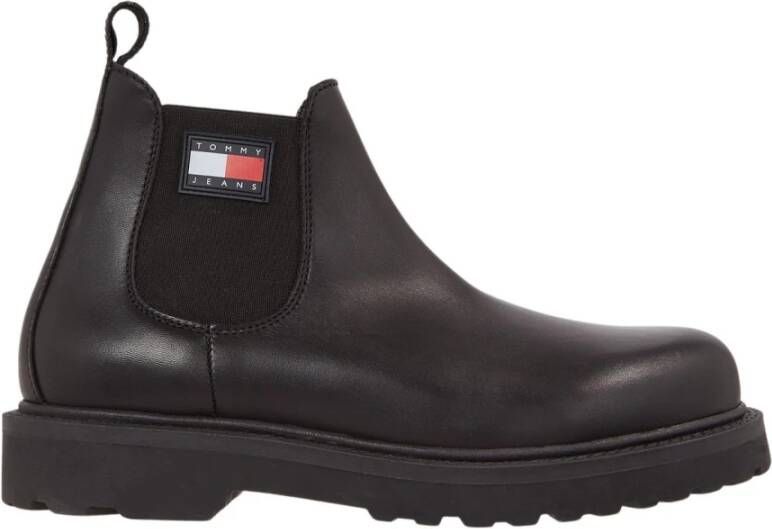 Tommy Jeans Chelsea boots met labeldetail model 'NAPA LEATHER' - Foto 2