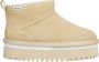 Tommy Jeans Beige Flatform Enkellaarzen voor Vrouwen Beige Dames - Thumbnail 7