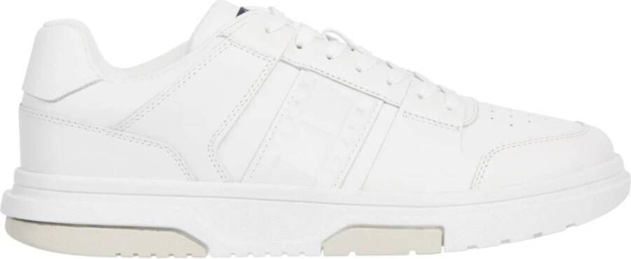 Tommy Jeans Cupsole Ess Heren Schoenen Wit Maat: 41 Leer Foot Locker - Foto 2