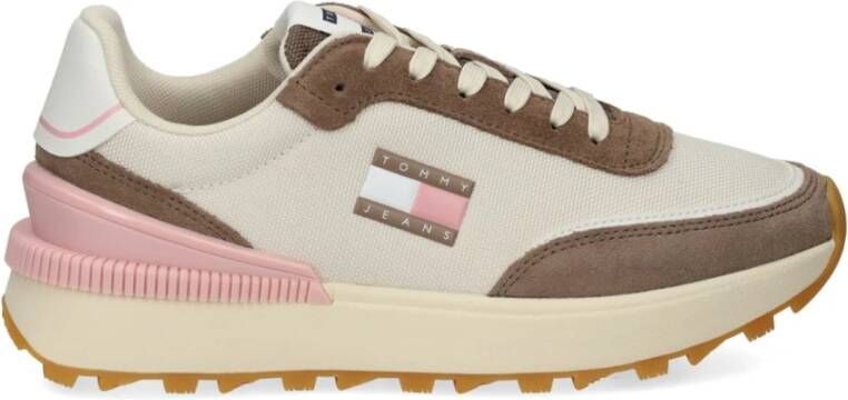 TOMMY JEANS Sneakers met sleehak TJW TECH RUNNER ESS vrijetijdsschoen veterschoen lage schoen met contrastaccenten - Foto 2