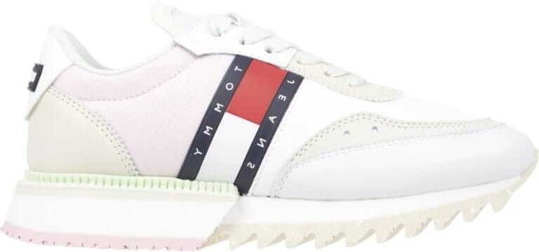 Tommy Jeans Cleated Similpelle Sneakers Wit