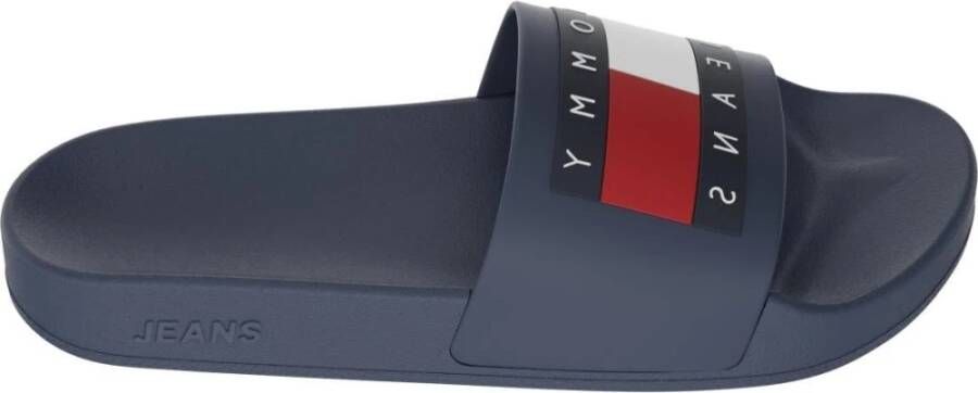 TOMMY JEANS Badslippers POOL SLIDE ESS zomerschoen badschoens slippers met opvallende logo-vlag - Foto 7