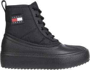 Tommy Hilfiger Veterboots in zwart voor Dames