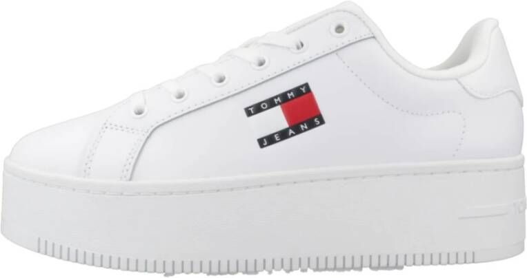 Tommy Jeans Flatform Sneakers voor Vrouwen White Dames