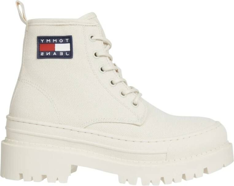 Tommy Jeans foxing boot Wit Dames