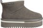 Tommy Jeans Grijze Flatform Enkellaarzen voor Vrouwen Gray Dames - Thumbnail 1