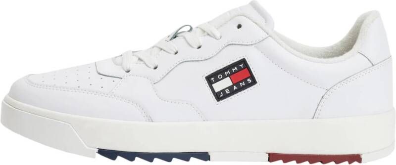 TOMMY JEANS Sneakers BASKET LEATHER TJM ESS met merklabel opzij - Foto 7