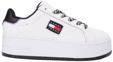 Tommy Jeans High sneakers with zebra detail Wit Dames