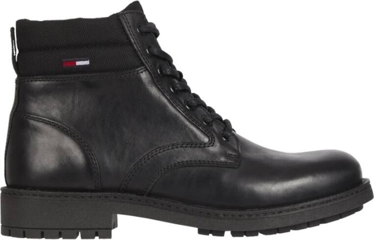 TOMMY JEANS Hoge veterschoenen CLASSIC SHORT LACE UP BOOT met zacht verdikte rand