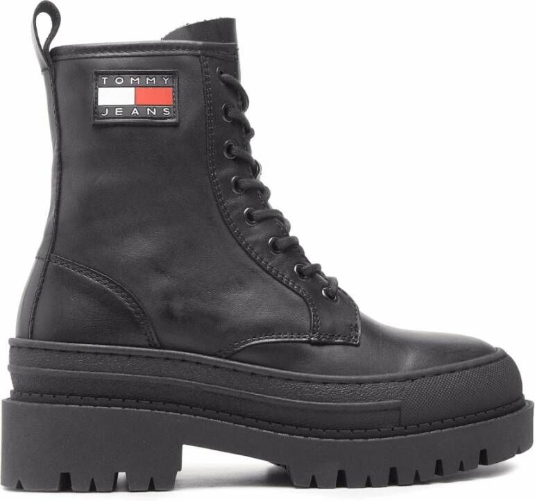TOMMY JEANS Hoge veterschoenen ACE UP BOOT met opgestikte flag - Foto 2