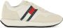 Tommy Jeans Moderne Runner Leren Sneakers White Heren - Thumbnail 1