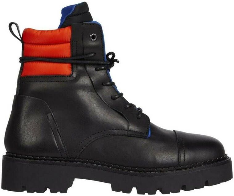 Tommy Jeans padded lace up heritage boot Zwart Heren