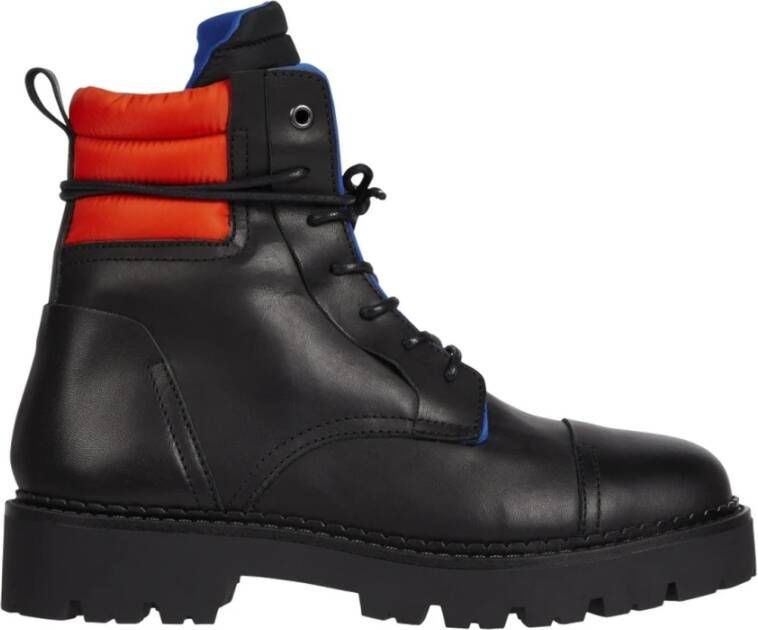 Tommy Jeans padded lace up heritage boot Zwart Heren