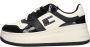 Tommy Hilfiger EN0EN02523 Retro Basket Damestrainers YBI-Ivory-Black - Thumbnail 2
