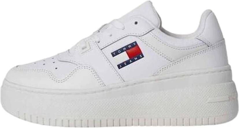 Tommy Jeans Retro Platform Sneakers White Heren
