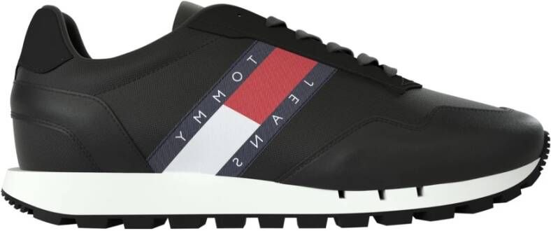 TOMMY JEANS Tommy Hilfiger Retro Leather TJM Essential Heren Sneakers Zwart - Foto 5