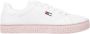 Tommy Jeans Roze Leren Sneakers voor Vrouwen Pink Dames - Thumbnail 1