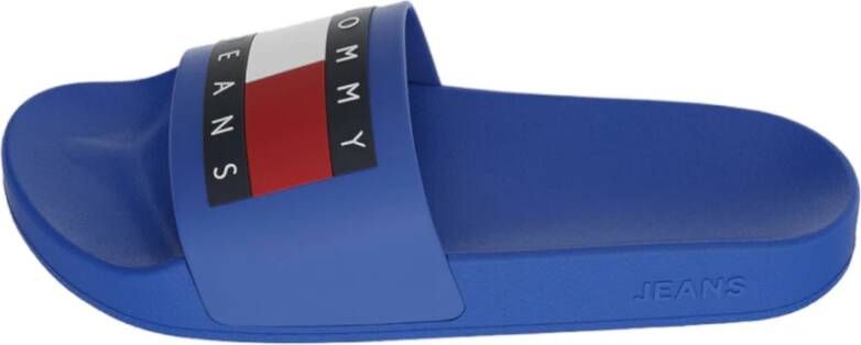 TOMMY JEANS Badslippers POOL SLIDE ESS zomerschoen badschoens slippers met opvallende logo-vlag - Foto 8