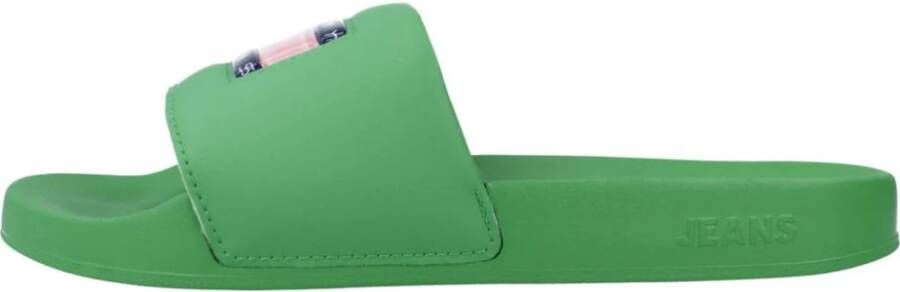 Tommy Jeans Sliders Green Dames