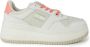 Tommy Jeans Leren sneakers met gekleurd patroon White Dames - Thumbnail 1